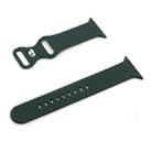 Weave Texture Watch Band For Apple Watch Series 8&7 41mm / SE 2&6&SE&5&4 40mm / 3&2&1 38mm(Dark Green) - 1