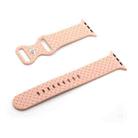 Weave Texture Watch Band For Apple Watch Series 8&7 41mm / SE 2&6&SE&5&4 40mm / 3&2&1 38mm(Pink) - 1