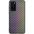 For Huawei P40 NILLKIN Glorious Series TPU + PC 3D Geometric Texture Reflective Mobile Phone Protective Case(Rainbow Light) - 1