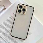 For iPhone 14 Plus Aluminum Alloy Buckle Double-sided Glass Phone Case (Champagne Gold) - 1