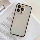 For iPhone 14 Pro Aluminum Alloy Buckle Double-sided Glass Phone Case(Champagne Gold) - 1