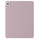 Diamond Lattice Silicone Tablet Case For iPad mini 5 / 4 / 3 / 2 / 1(Pale Pinkish Grey) - 1