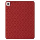 Diamond Lattice Silicone Tablet Case For iPad mini 5 / 4 / 3 / 2 / 1(Red) - 1