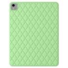 For iPad mini 6 Diamond Lattice Silicone Tablet Case(Green) - 1