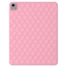 For iPad mini 6 Diamond Lattice Silicone Tablet Case(Pink) - 1