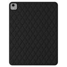 For iPad mini 6 Diamond Lattice Silicone Tablet Case(Black) - 1