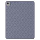 For iPad mini 6 Diamond Lattice Silicone Tablet Case(Grey) - 1