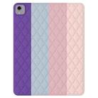 For iPad mini 6 Diamond Lattice Silicone Tablet Case(Rainbow 2) - 1