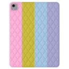 For iPad mini 6 Diamond Lattice Silicone Tablet Case(Rainbow 19) - 1