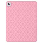 Diamond Lattice Silicone Tablet Case For iPad Pro 10.5 2019 / 2017(Pink) - 1