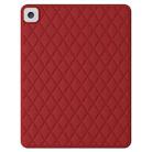 Diamond Lattice Silicone Tablet Case For iPad Pro 10.5 2019 / 2017(Red) - 1