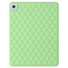 For iPad 10.2 2019 / 2020 / 2021 Diamond Lattice Silicone Tablet Case(Green) - 1