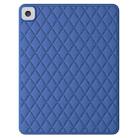 For iPad 10.2 2019 / 2020 / 2021 Diamond Lattice Silicone Tablet Case(Blue) - 1