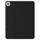For iPad 10.2 2019 / 2020 / 2021 Diamond Lattice Silicone Tablet Case(Black) - 1