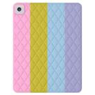 For iPad 10.2 2019 / 2020 / 2021 Diamond Lattice Silicone Tablet Case(Rainbow 19) - 1