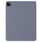 Diamond Lattice Silicone Tablet Case For iPad Air 2022 / Air 2020 10.9 / Pro 11 2021 / 2020 / 2018(Grey) - 1