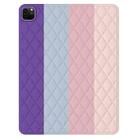 Diamond Lattice Silicone Tablet Case For iPad Air 2022 / Air 2020 10.9 / Pro 11 2021 / 2020 / 2018(Rainbow 2) - 1