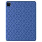 For iPad Pro 12.9 2022 / 2021 / 2020 / 2018 Diamond Lattice Silicone Tablet Case(Blue) - 1