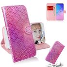 For Galaxy S10 Lite / A91 Solid Color Colorful Magnetic Buckle Horizontal Flip PU Leather Case with Holder & Card Slots & Wallet & Lanyard(Pink) - 1