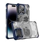 For iPhone 14 Pro Max wlons Explorer Series PC+TPU Phone Case (Navy Blue) - 1