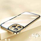 For iPhone 14 Plus AG HD Glass + Metal Frame Phone Case (Gold) - 1