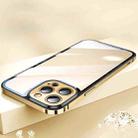 AG HD Glass + Metal Frame Phone Case For iPhone 14 Pro(Gold) - 1