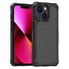 For iPhone 14 Plus Carbon Fiber Shockproof Phone Case (Black) - 1