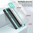 For iPhone 11 3 in 1 Clear TPU Color PC Frame Phone Case (Light Green) - 6
