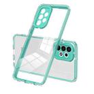 For Samsung Galaxy A33 5G 3 in 1 Clear TPU Color PC Frame Phone Case(Light Green) - 1