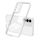 For Samsung Galaxy S22 5G 3 in 1 Clear TPU Color PC Frame Phone Case(White) - 1