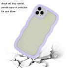 For iPhone 11 Pro Max Candy Color Wave TPU Clear PC Phone Case (Purple) - 2