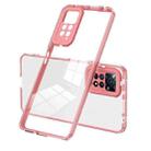 For Xiaomi Redmi Note 11 2022 3 in 1 Clear TPU Color PC Frame Phone Case(Pink) - 1