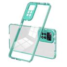 For Xiaomi Redmi Note 11 2022 3 in 1 Clear TPU Color PC Frame Phone Case(Light Green) - 1