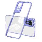 For Xiaomi Redmi Note 11 Pro 5G / 4G 3 in 1 Clear TPU Color PC Frame Phone Case(Purple) - 1