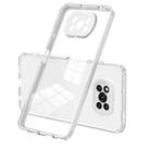 For Xiaomi Poco X3 3 in 1 Clear TPU Color PC Frame Phone Case(White) - 1