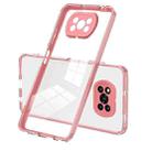 For Xiaomi Poco X3 NFC / X3 Pro 3 in 1 Clear TPU Color PC Frame Phone Case(Pink) - 1