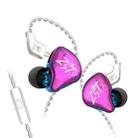 KZ-ZST X 1.25m Ring Iron Hybrid Driver In-Ear Noise Cancelling Earphone, Style:With Microphone(Colorful) - 1