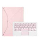 Z098B-A Pen Slot Touchpad Bluetooth Keyboard Leather Tablet Case For iPad Air 10.9 2022/2020(Pink) - 2