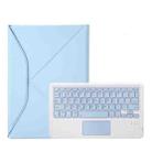 Z098B-A Pen Slot Touchpad Bluetooth Keyboard Leather Tablet Case For iPad Air 10.9 2022/2020(Sky Blue) - 2