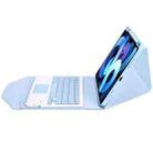 Z098B-A Pen Slot Touchpad Bluetooth Keyboard Leather Tablet Case For iPad Air 10.9 2022/2020(Sky Blue) - 5
