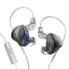 KZ-ZEX 1.2m Electrostatic Dynamic In-Ear Sports Music Headphones, Style:With Microphone(Gun Grey) - 1