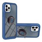 Starry Sky Solid Color Series PC + TPU Case with Ring Holder & Magnetic Function For iPhone 14 Pro Max(Blue) - 1