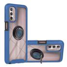 Starry Sky Solid Color Series PC + TPU Case with Ring Holder & Magnetic Function For Motorola Moto G 5G 2022(Blue) - 1