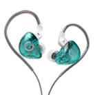 GK G1 1.2m Dynamic HIFI Subwoofer Noise Cancelling Sports In-Ear Headphones, Style:Without Microphone(Transparent Cyan) - 1