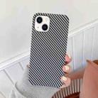 For iPhone 14 Carbon Fiber TPU Shockproof Phone Case (Light Grey) - 1