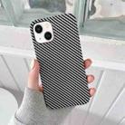 For iPhone 14 Carbon Fiber TPU Shockproof Phone Case (Dark Grey) - 1