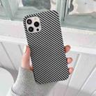 For iPhone 14 Pro Carbon Fiber TPU Shockproof Phone Case(Dark Grey) - 1