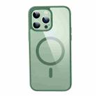 For iPhone 14 Pro Crystal Clear Series Magsafe Magnetic Phone Case(Green) - 1