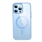 For iPhone 14 Pro Crystal Clear Series Magsafe Magnetic Phone Case(Sierra Blue) - 1