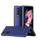 For Samsung Galaxy Z Fold4 5G Skin Feel Shockproof PC Fold Protective Phone Case(Blue) - 1